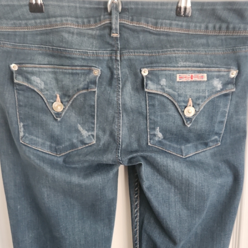 Hudson Collin Distressed Skinny Jeans - Picture 5 of 11